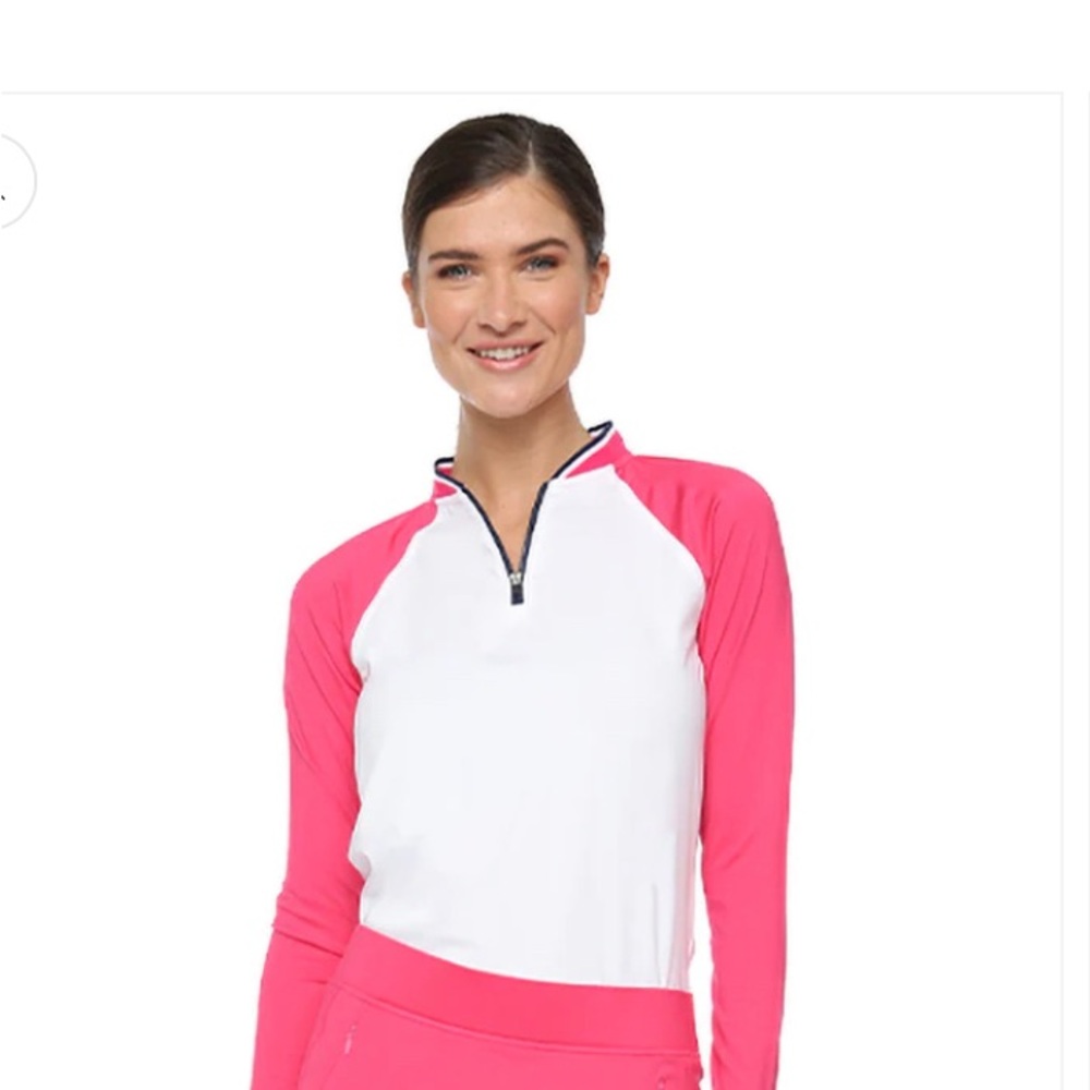 BELYN Key long sleeve quater zip- new with tags